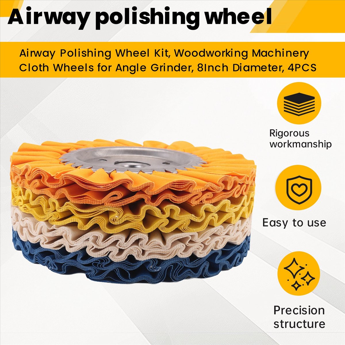 Woodworking Machinery For Sale - 【Clearance Sale】Airway Polishing Wheel Kit, Woodworking