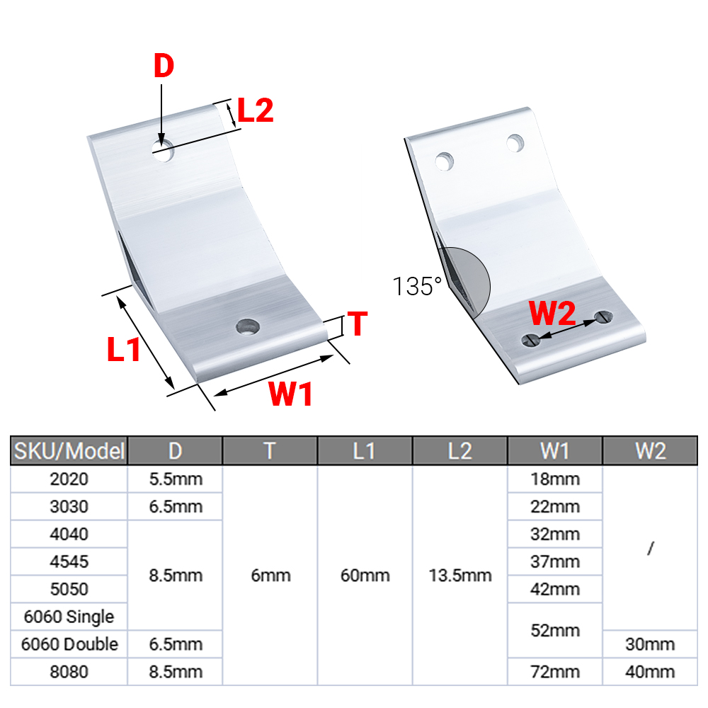 10/5Pcs 135 Degree Corner Angl - Woodworking Joint 评论和价格