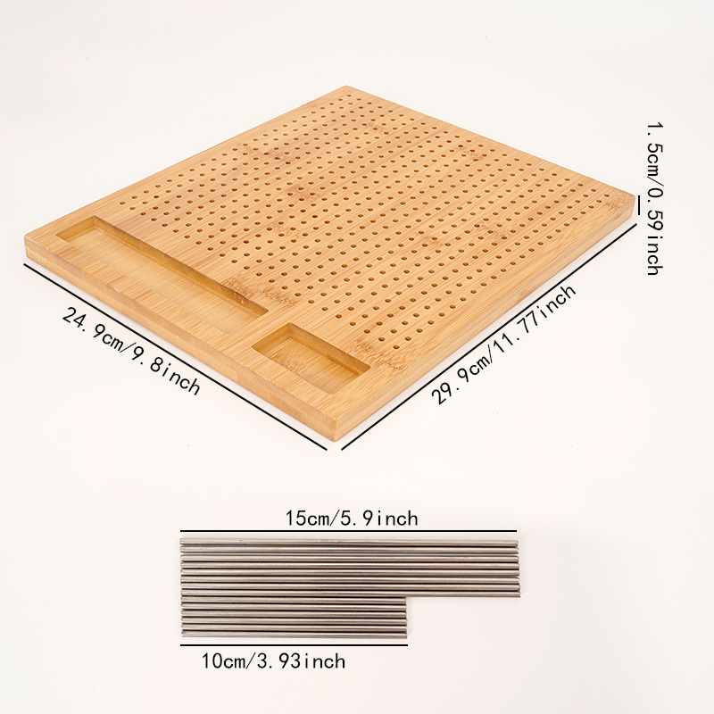 Crochet Blocking Board with St - Woodworking Crafts 评论和价格