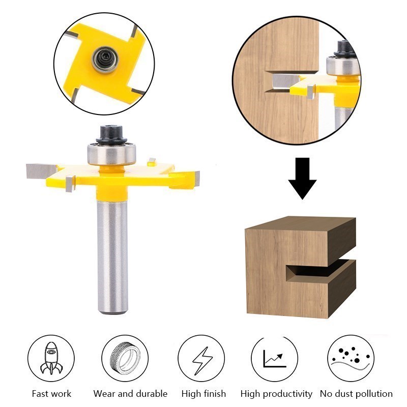 XCAN Router Bits T Type Slotti - Woodworking Rabbet 评论和价格
