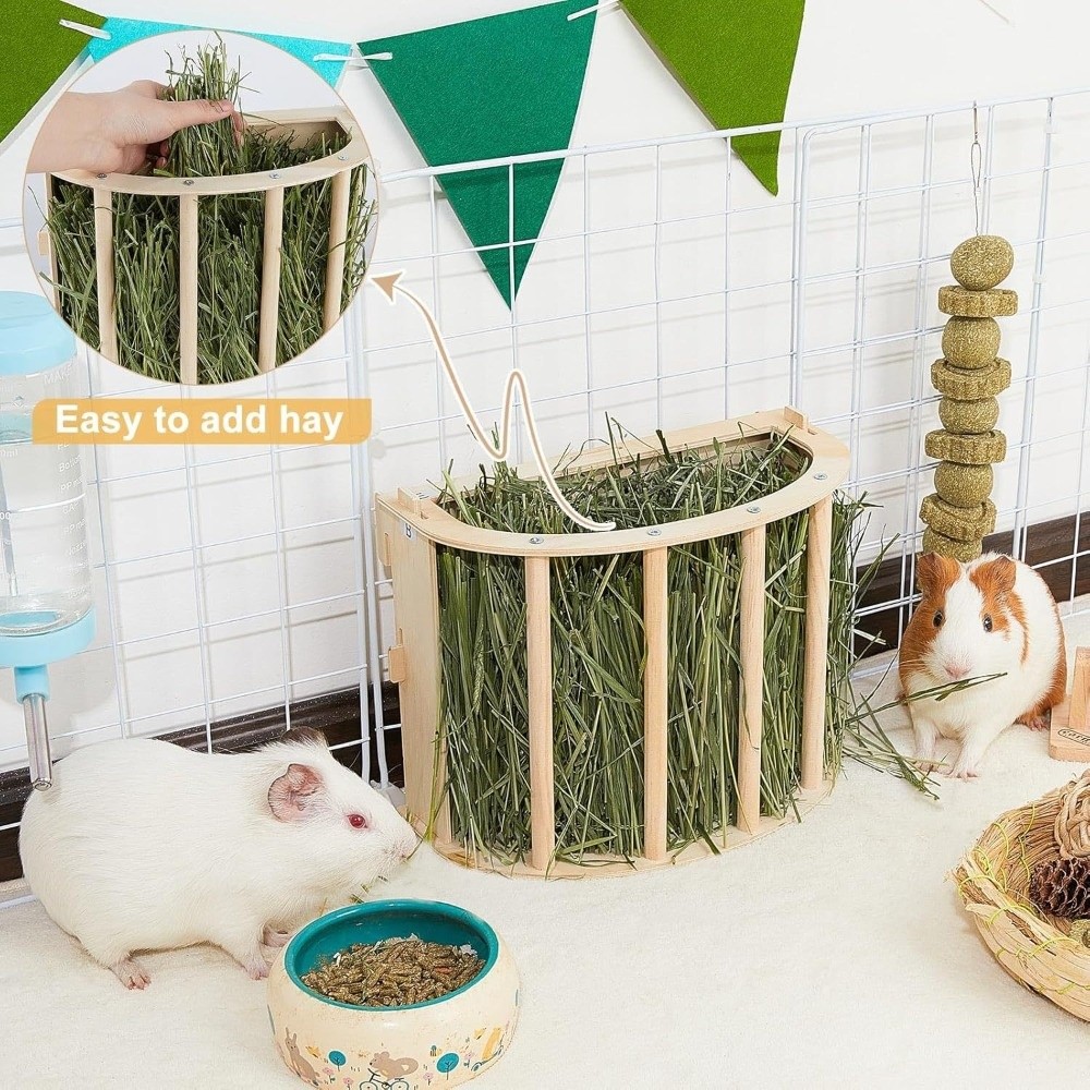 Practical Wooden Bunny Hay Fee - Woodworking Rabbet 评论和价格