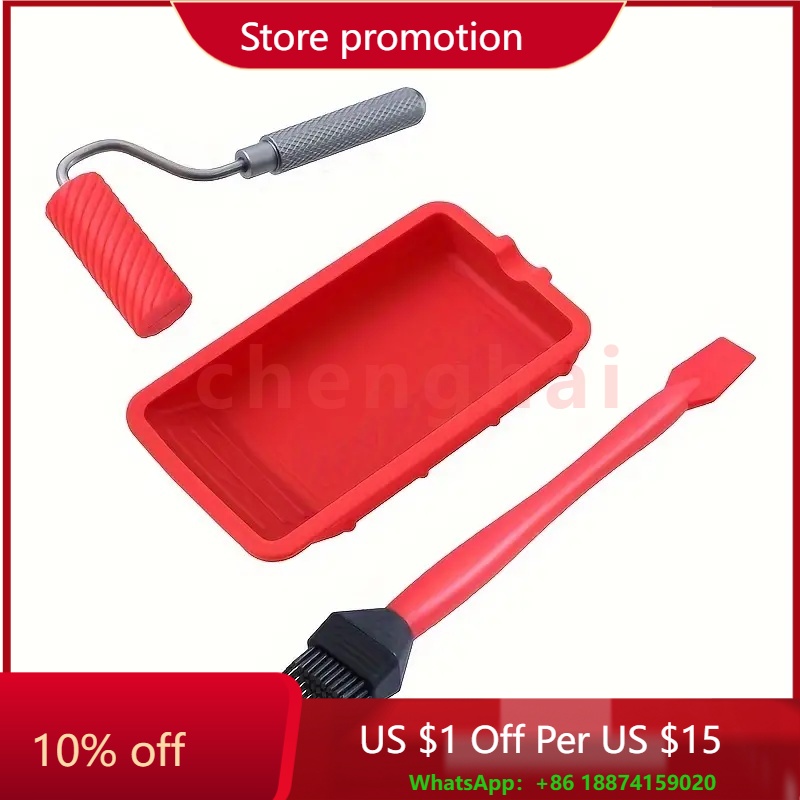 Silicone Glue Roller with Tray - Woodworking Glue Roller 评论和价格