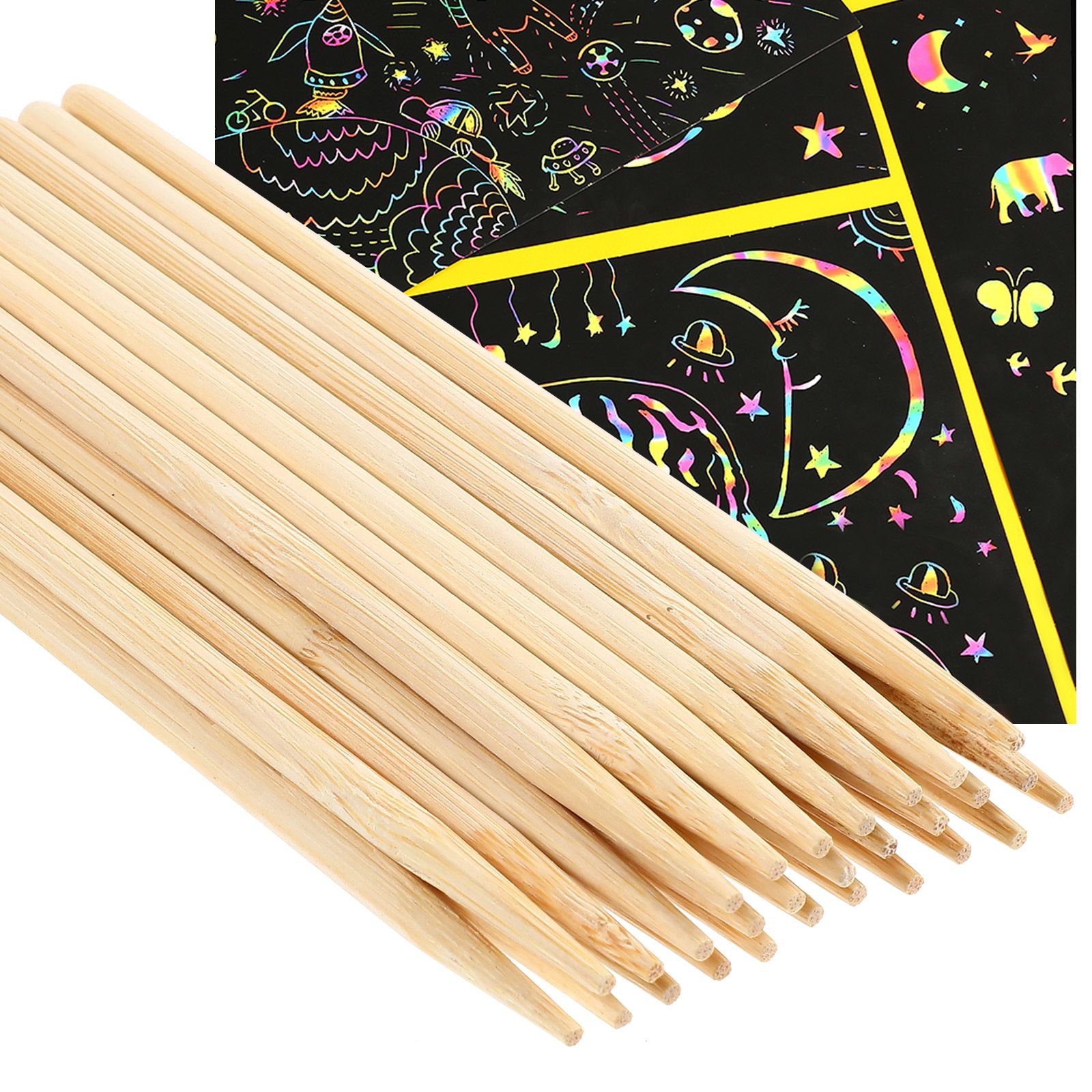 30pcs Scratch Bamboo Pens Wax  - Woodworking Crafts 评论和价格