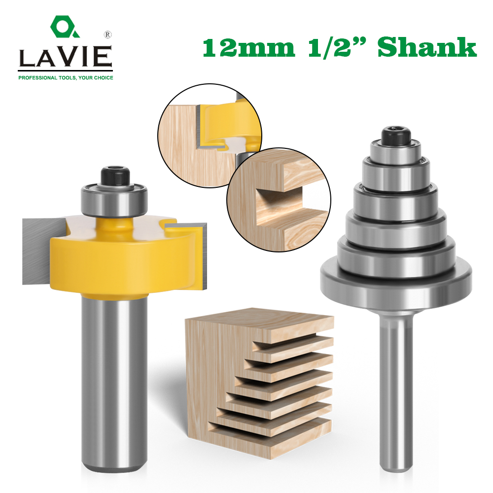 2PC 12mm 1/2 Shank  Rabbet T T - Woodworking Rabbet 评论和价格