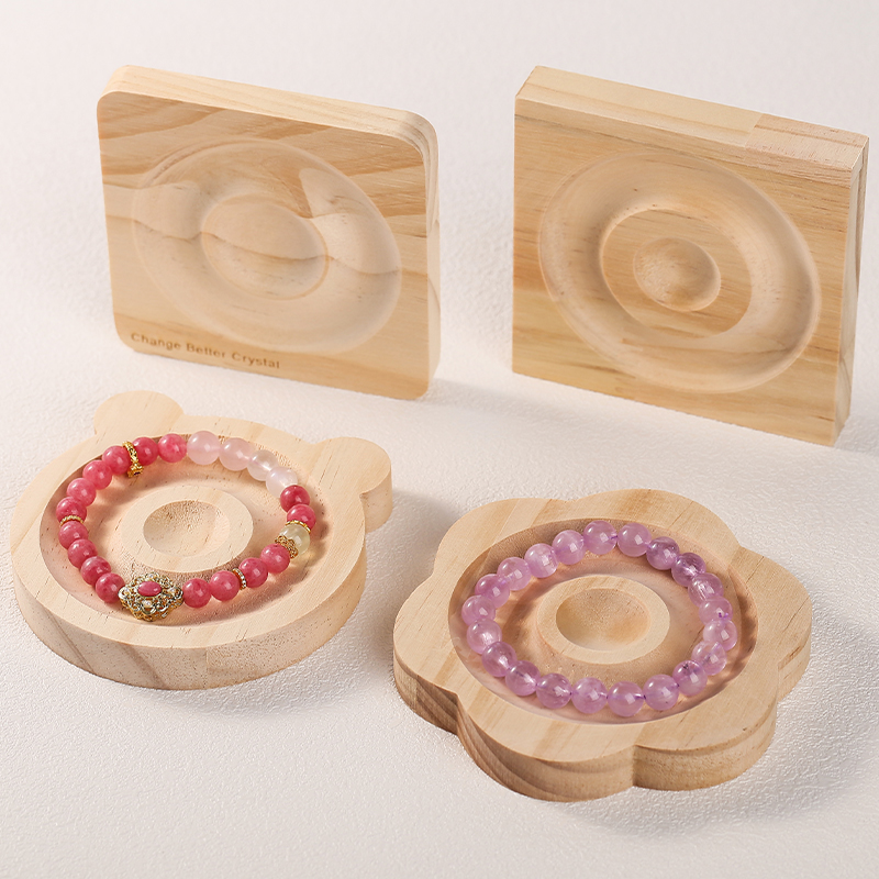 1Pc DIY Natural Wooden Beading - Woodworking Crafts 评论和价格