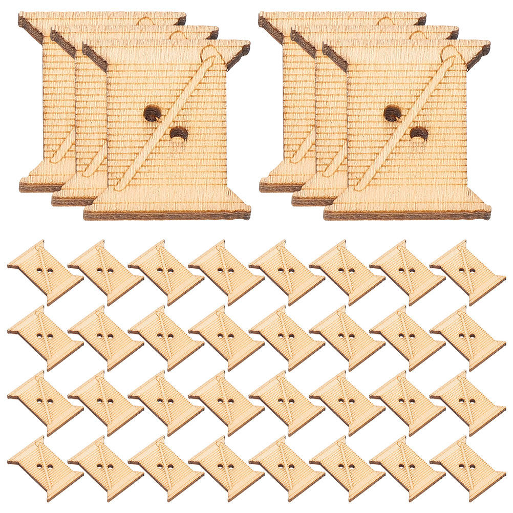 100Pcs Wooden Embroidery Floss - Woodworking Crafts 评论和价格