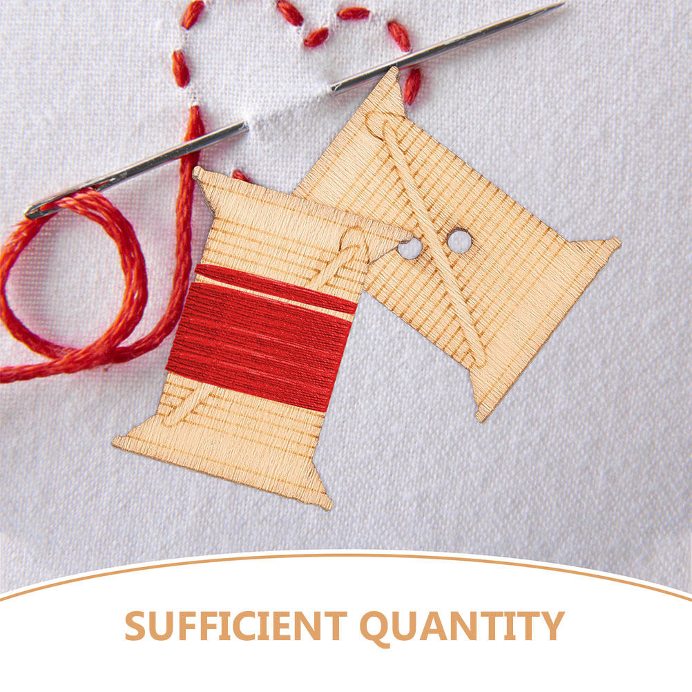 100Pcs Wooden Embroidery Floss - Woodworking Crafts 评论和价格