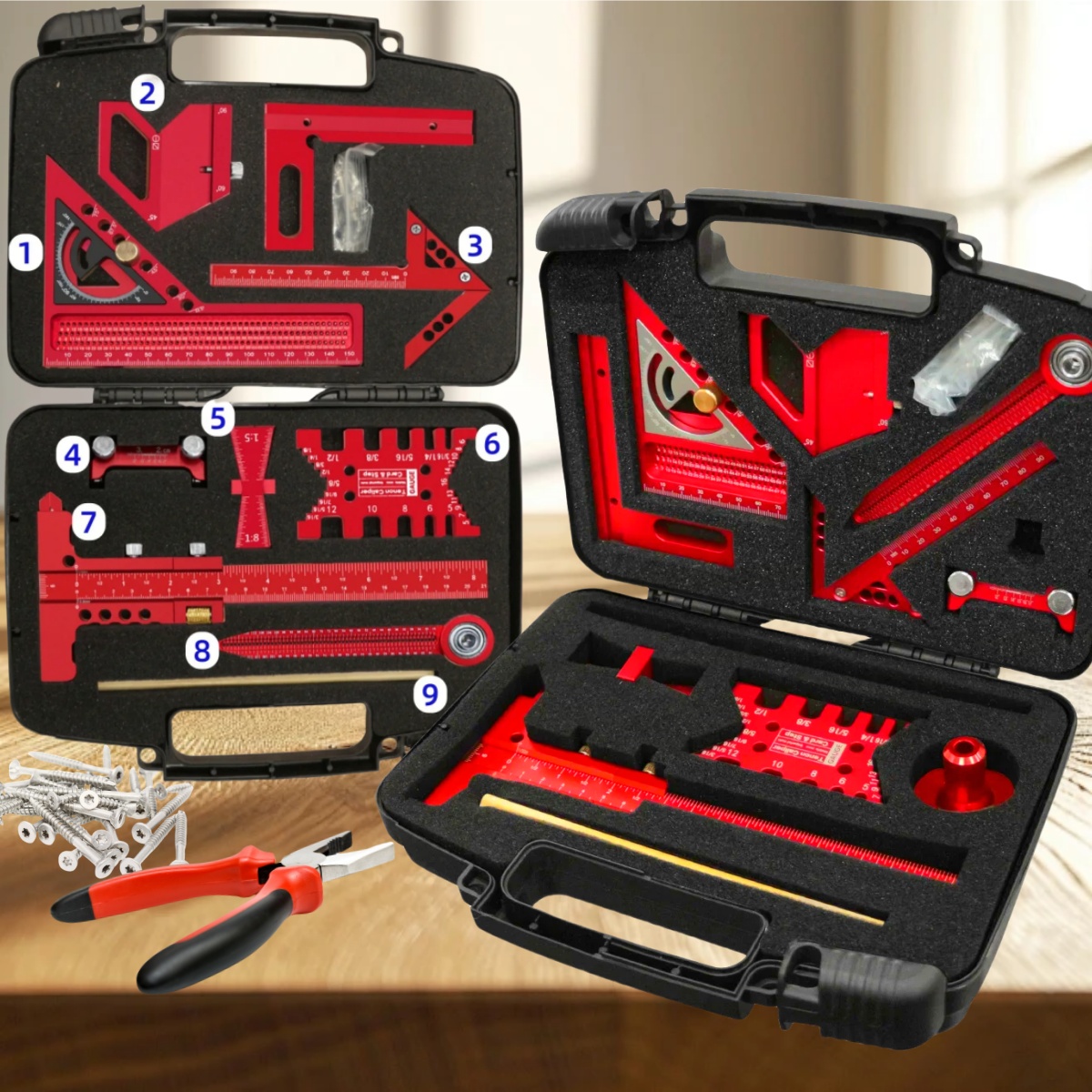9pcs/10pcs Woodworking Measuri - Woodworking Plans Free 评论和价格