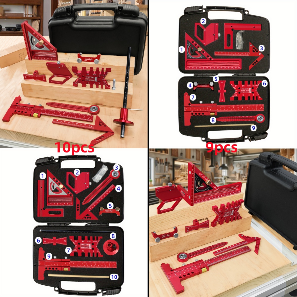 9pcs/10pcs Woodworking Measuri - Woodworking Plans Free 评论和价格