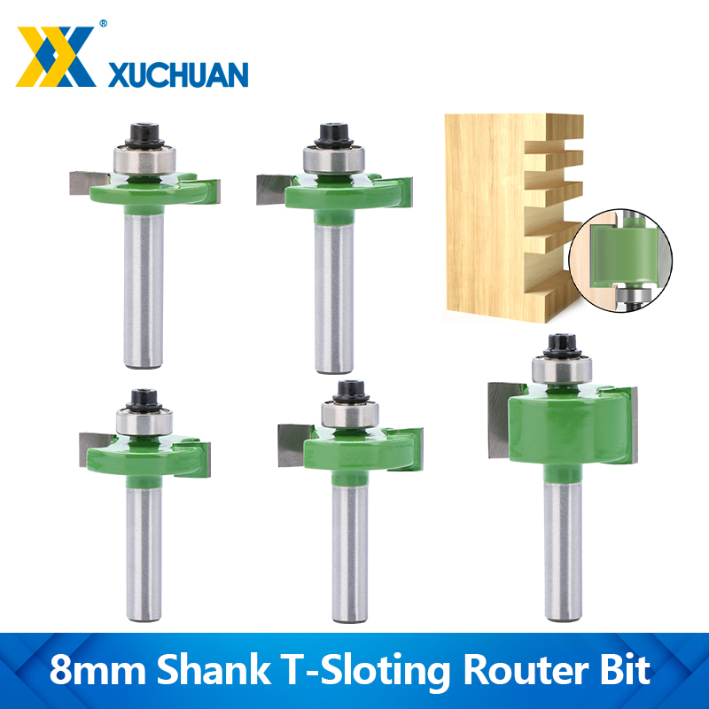 1pc 8mm Shank T-Sloting Router - Woodworking Rabbet 评论和价格