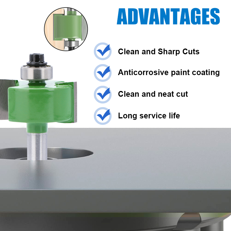 1pc 8mm Shank T-Sloting Router - Woodworking Rabbet 评论和价格
