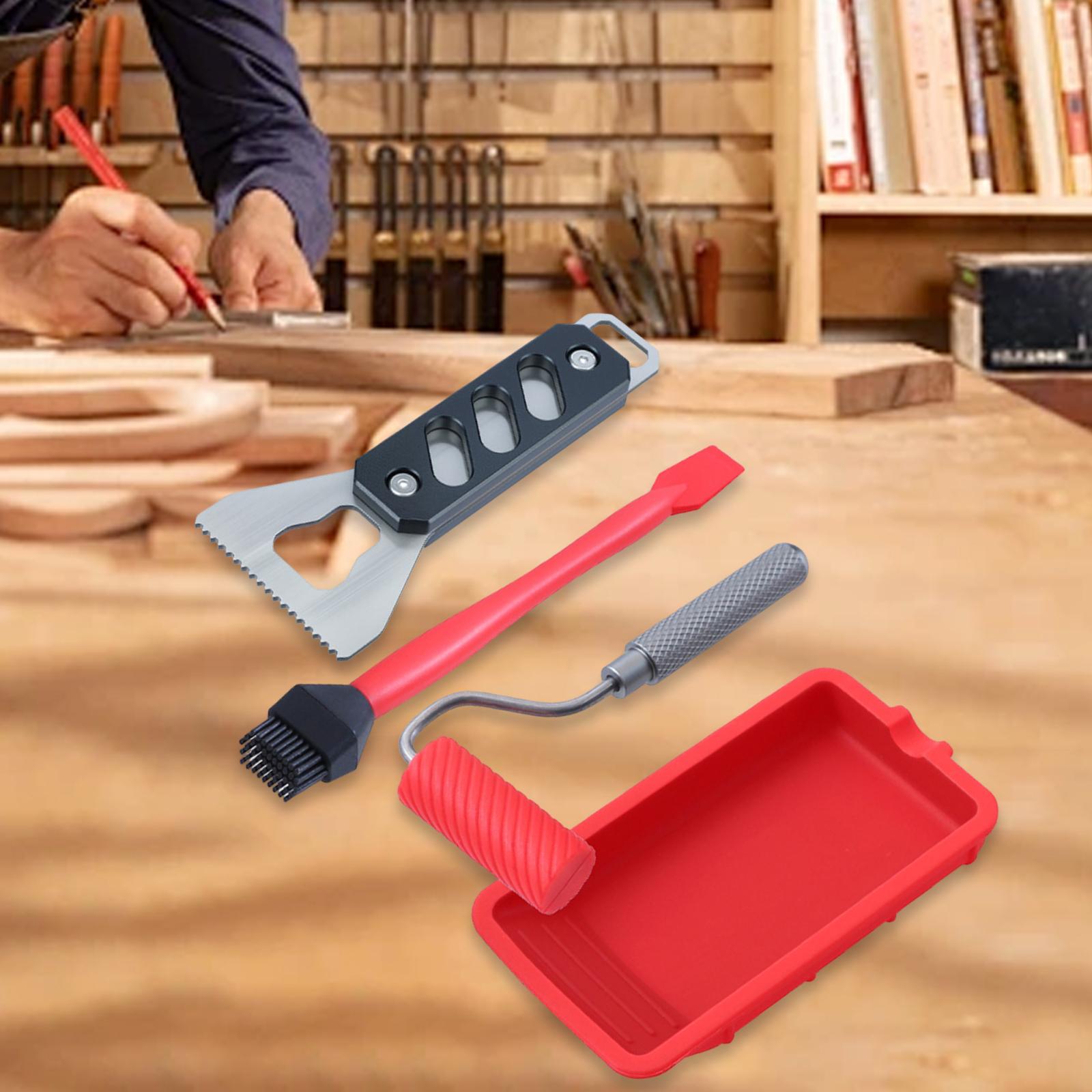Glue Spreader with Tray Reusab - Woodworking Glue Roller 评论和价格